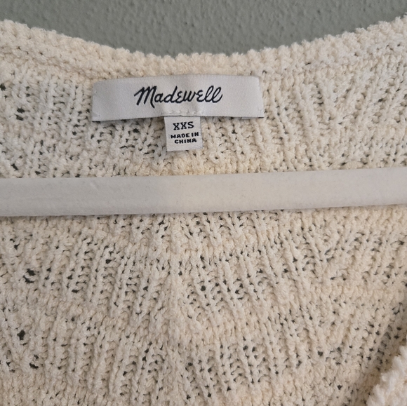 Madewell Textured Sweater Tank Top Cream - Picture 4 of 5